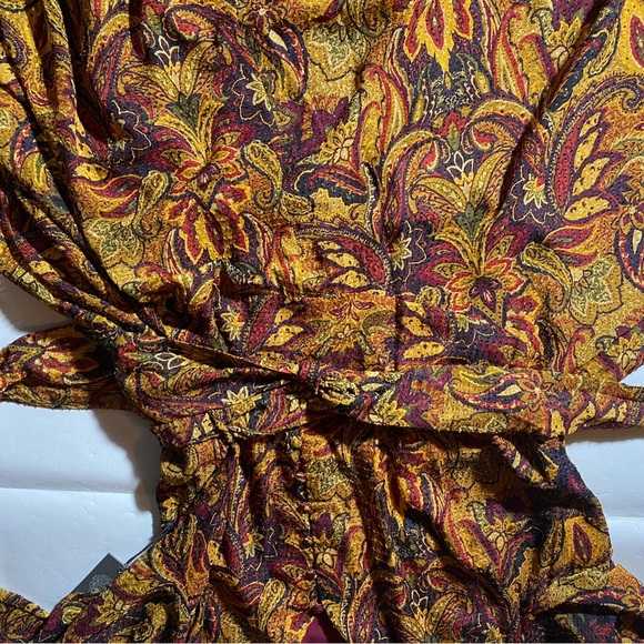 NEW Plus Size Vince Camuto Asymmetrical Hem Pickled Beet Long Sleeve Dress - Picture 7 of 12